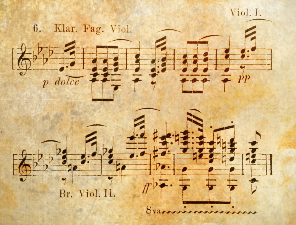 Sheet music vintage