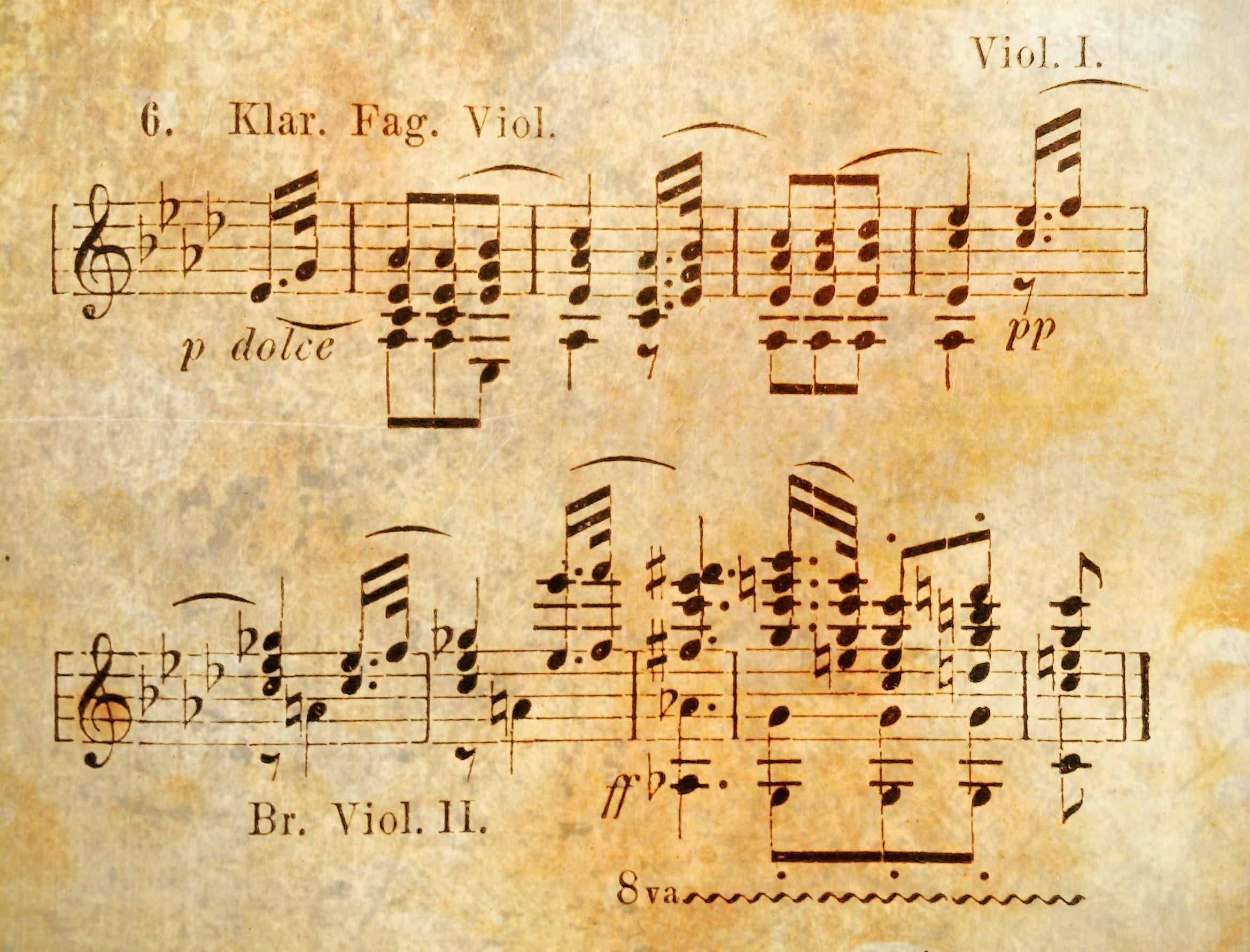 Sheet music vintage